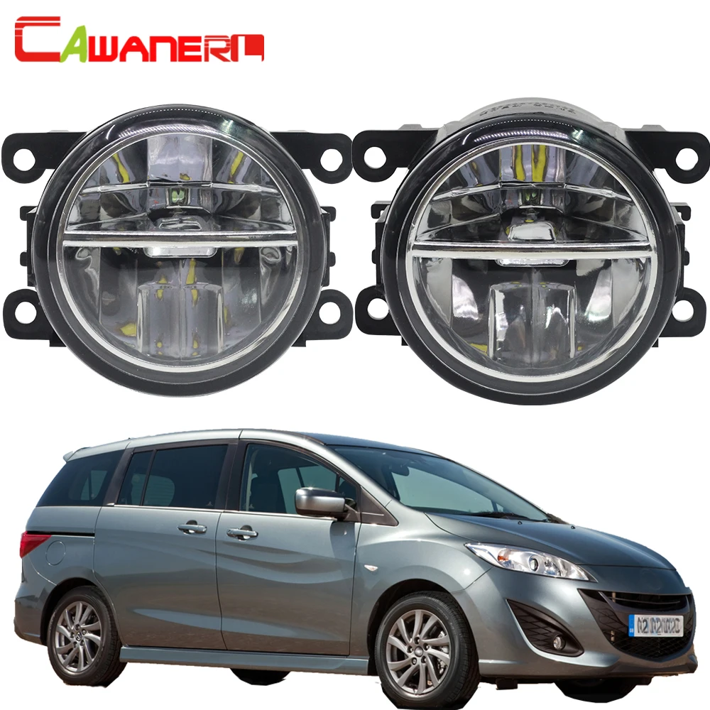 

Cawanerl 2 Pieces Car Styling LED Fog Light 4000LM White 6000K 12V Auto Daytime Running Lamp DRL For Mazda MPV II (LW) 1999-2006