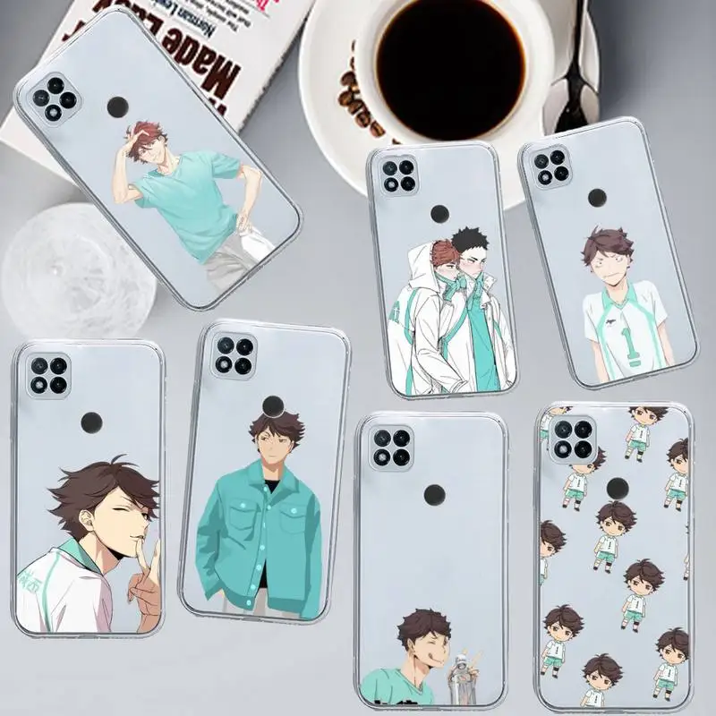

Haikyuu Oikawa Japan anime Phone Case Transparent for Xiaomi redmi note x f poco 10 11 9 7 8 3 i t s pro cover shell coque