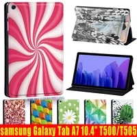 case for samsung galaxy tab a7 10 4 2020 t500t505 flip shockproof tablet pu leather stand protective cover casefree stylus