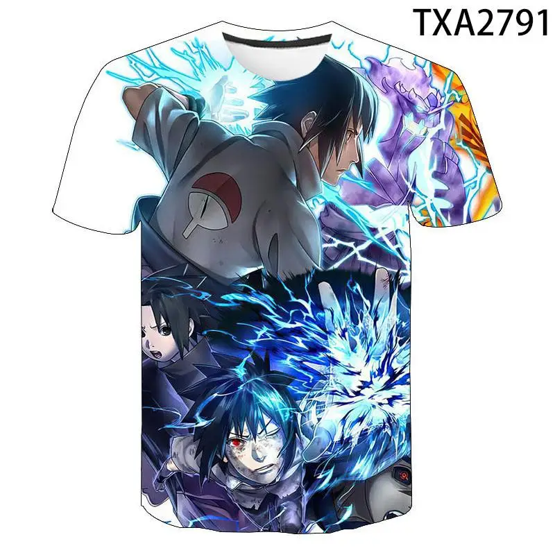 

2021 New Male T-Shirt 3d Printing Japanese Anime Children's Fashion Casual Cartoon Short-Sleeved Top