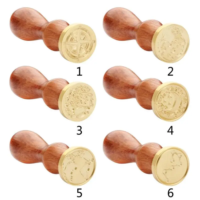 Деревянный штамп в стиле ретро классическая Карта мира начальная печать воск