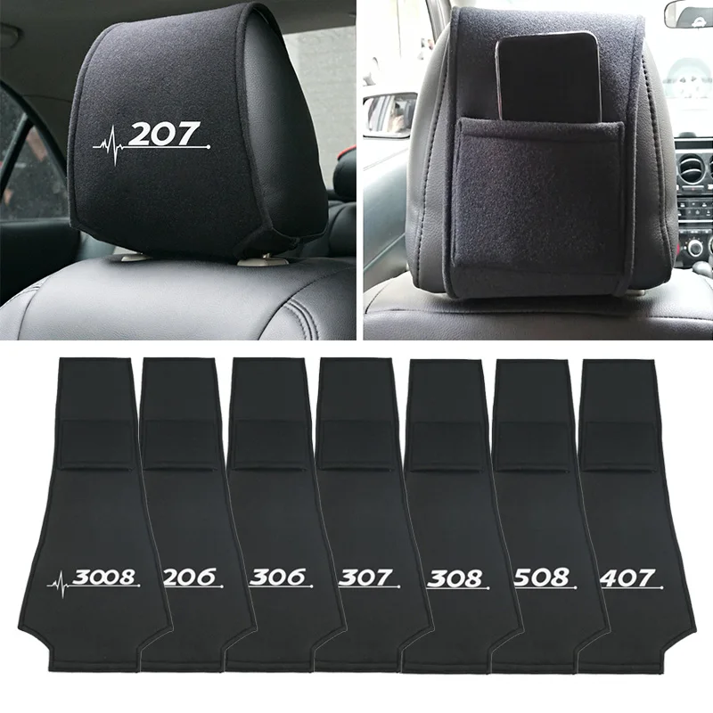 1 шт. хлопковая накладка на подголовник автомобиля для peugeot 206 207 306 3008 307 508 407