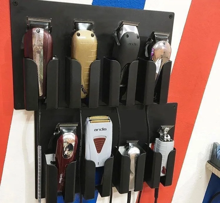 

Professional High Temperature Plastic Barber Tools Storage Case Convenient Hair Clipper Stand Holder For Hair Salon Acessories