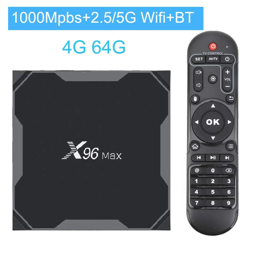 ILebygo X96 Max Android 8 1 умные телевизоры BOX Amlogic S905X2 4 ядра Гб 64 Декодер каналов кабельного