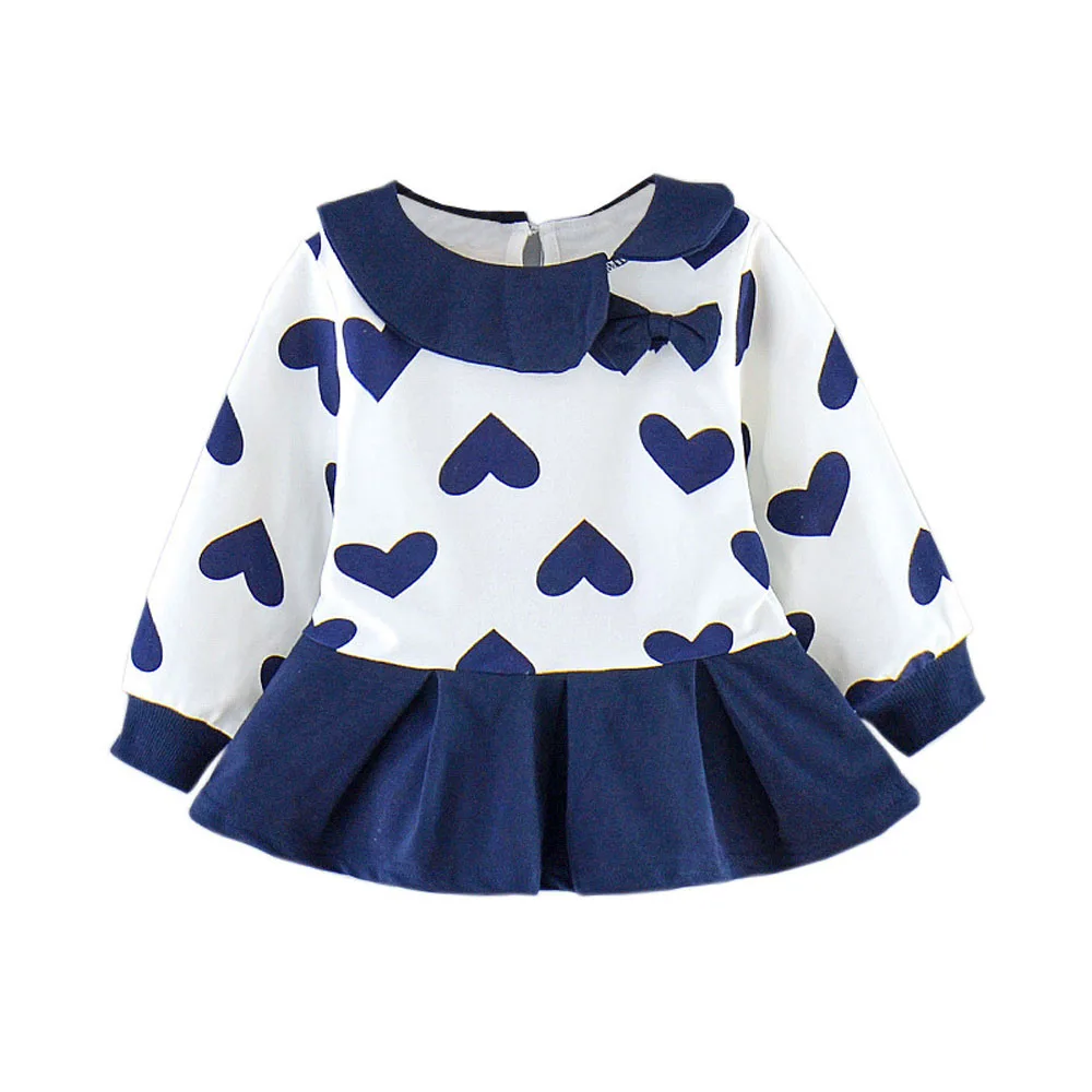 

2020 платье для девочек, Осенние Топы с длинным рукавом для малышей, детская одежда