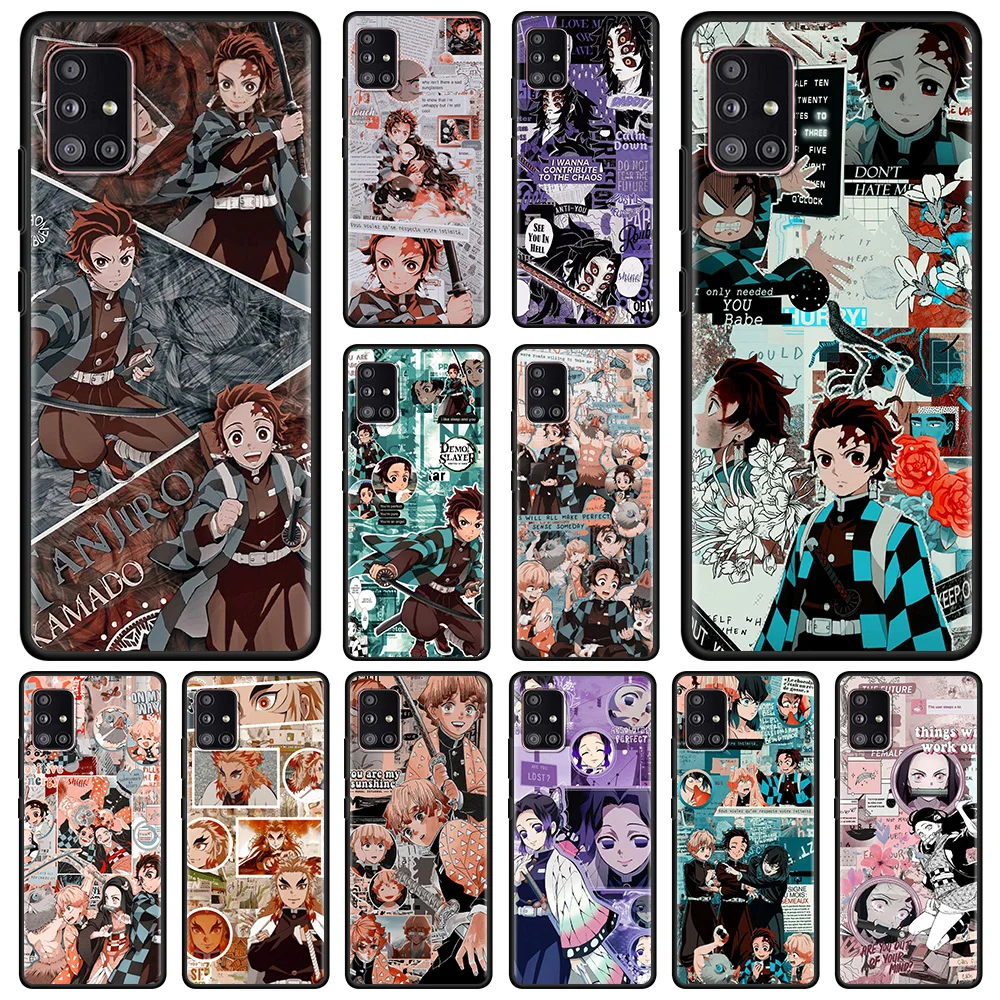 

Best Phone Case For Samsung Galaxy A51 A12 A21s A71 A52 A31 A02s A11 A41 A01 A51 A02 F42 A72 A32 A22 4G/5G Demon Slayer Anime
