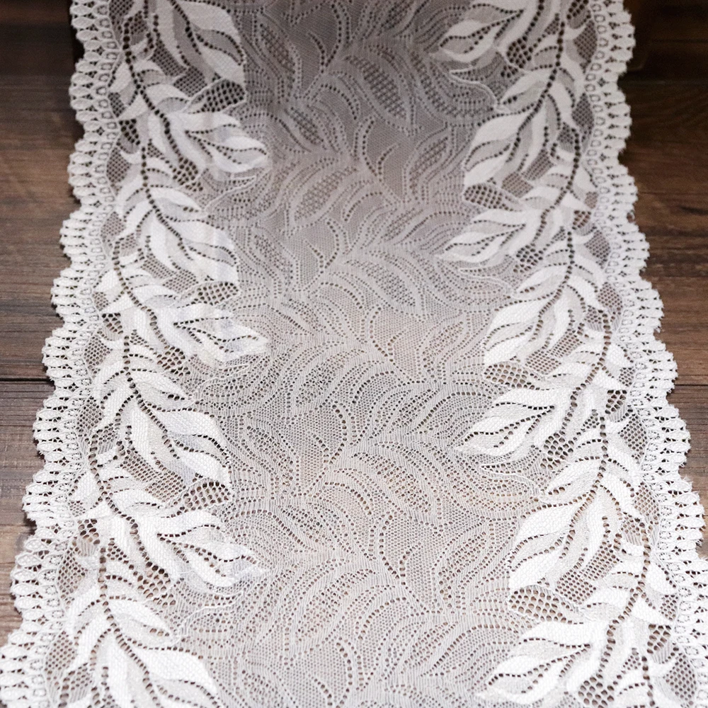 Эластичная кружевная отделка с листьями 2 ярда 21 см