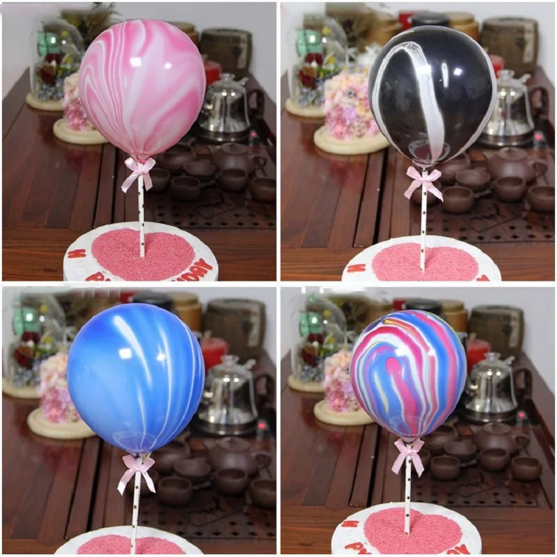 2 комплекта ярко-голубой и розовый воздушный шар из латекса | Дом сад