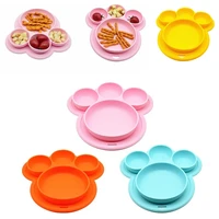 silicone baby bowl baby silicone plate tableware food supplement bowl kids non slip suction cup tray baby feeding dishes