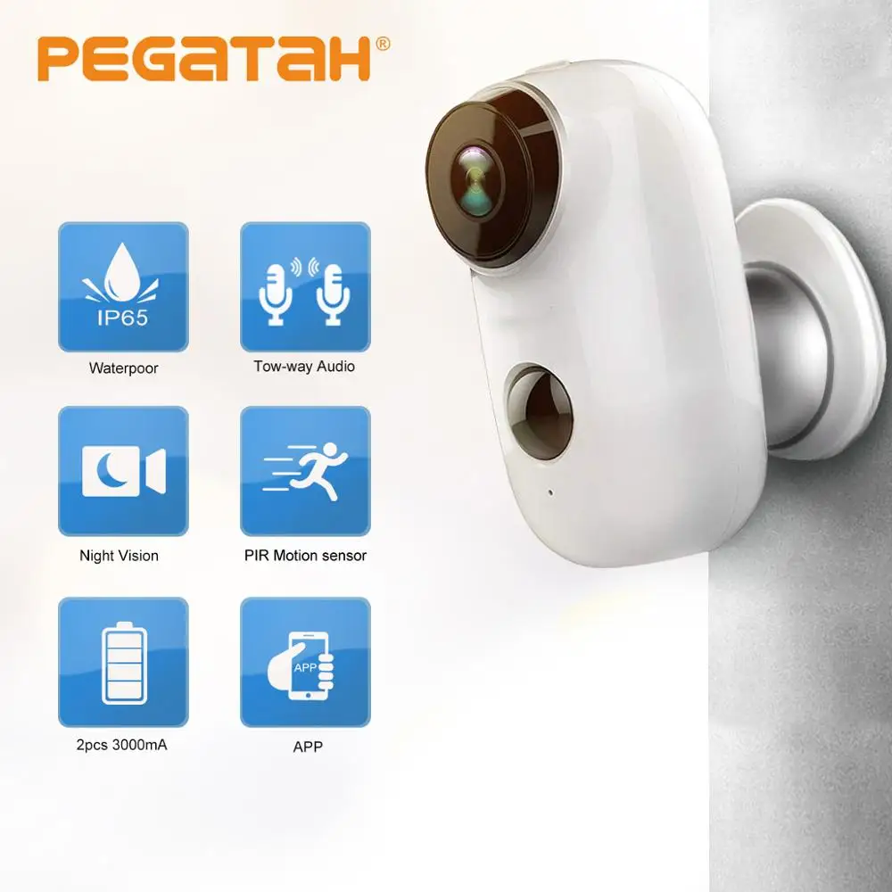 Ip камера наружная беспроводная с Wi Fi 1080p Full HD 1080P|Камеры видеонаблюдения| |