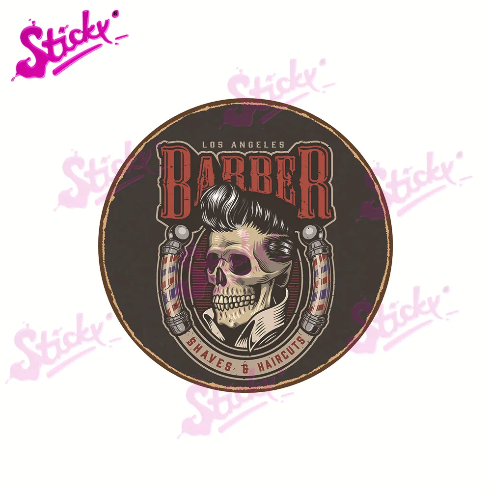 Стикеры для парикмахерской мотоцикла с логотипом в виде черепа - купить по