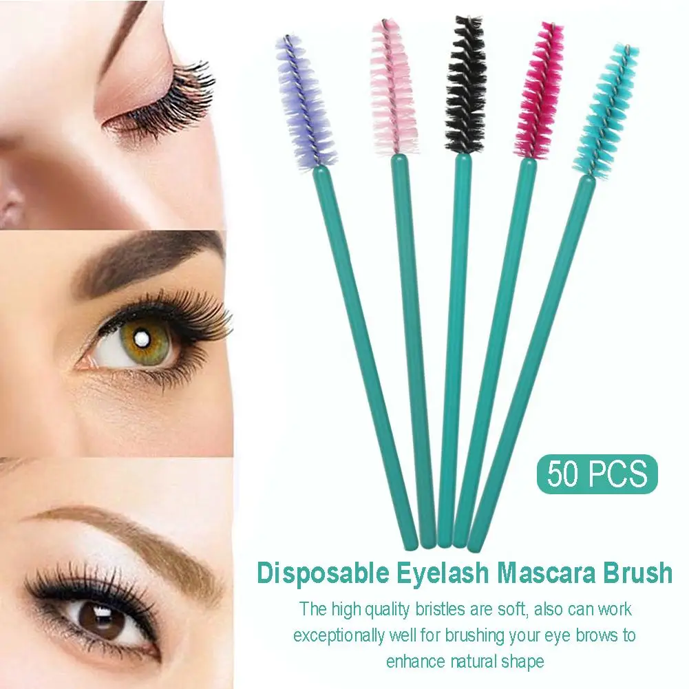 Новинка 50 шт./компл. щетка для ресниц Макияж щеточки Одноразовые Тушь палочки