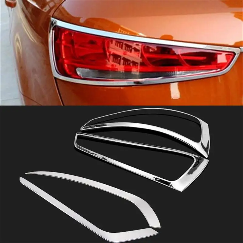 Хромированная накладка на заднюю фару для Audi Q3 2012 2013 2014 декоративные аксессуары