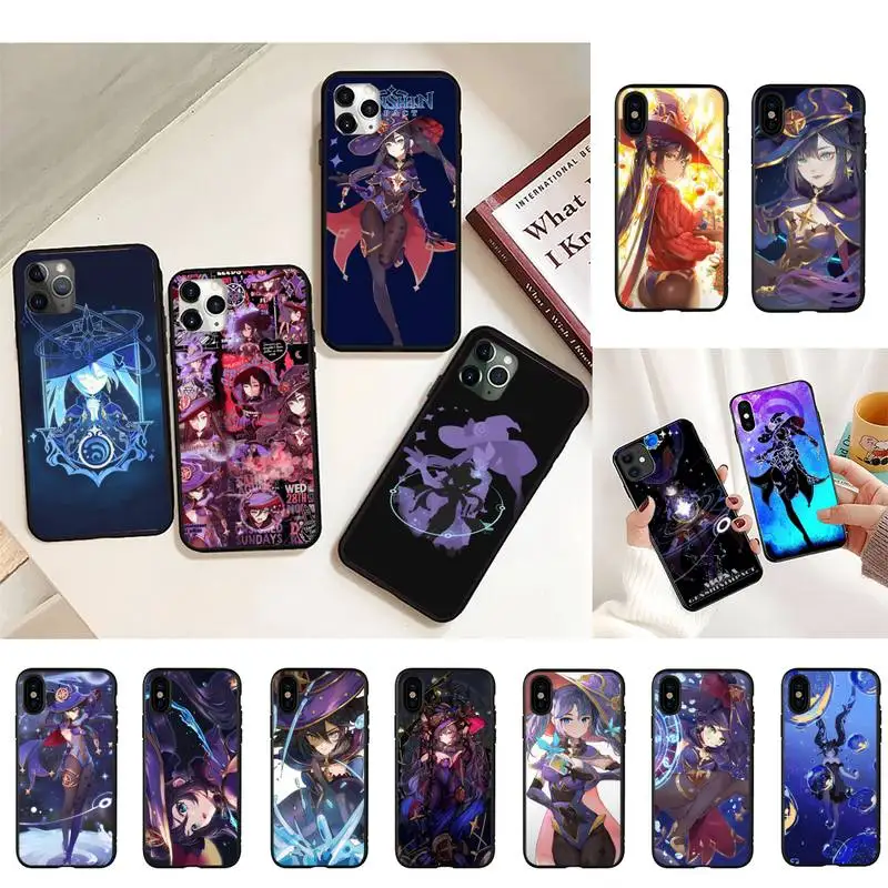 

Genshin Impact Mona Phone Case for iPhone 11 12 13 mini pro XS MAX 8 7 6 6S Plus X 5S SE 2020 XR case