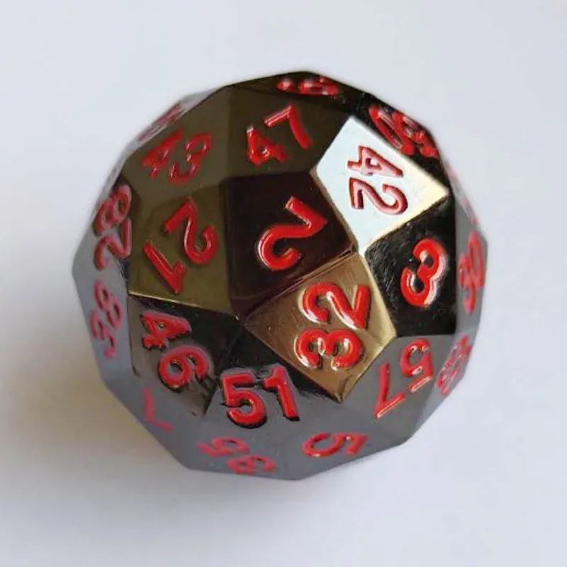 

Цветные металлические 100 боковые цифровые игральные кости аксессуары для взрослых развлечения подростков Товары для отдыха