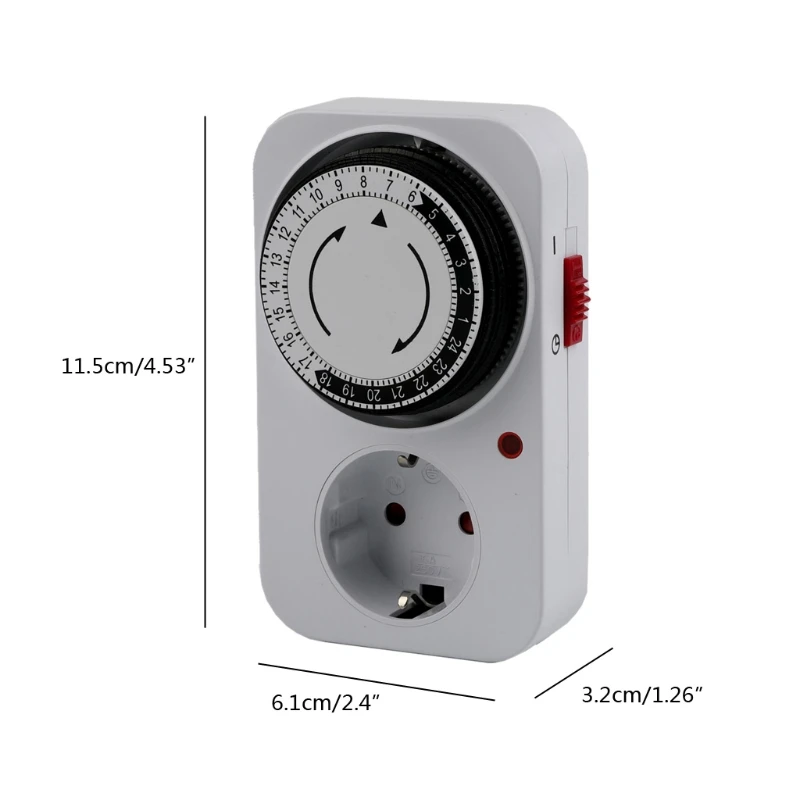 

2021 New 24 Hour Cyclic Timer Switch Kitchen Timer Outlet Loop Universal Timing Socket Mechanical Timer UK EU US Plug