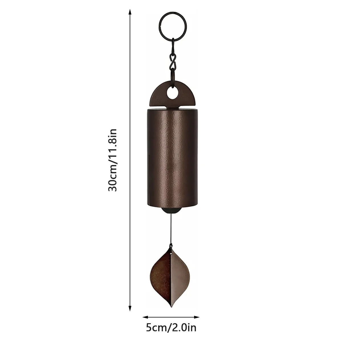 Campanilla de viento de Metal, campana de serenidad de resonancia profunda para exteriores, decoraci&oacute;n de jard&iacute;n y patio-5