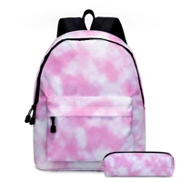 tie dye backpacks for girls padded travel bag men camping bag student pencil box school bag mochila rucksack design 16 9 inch