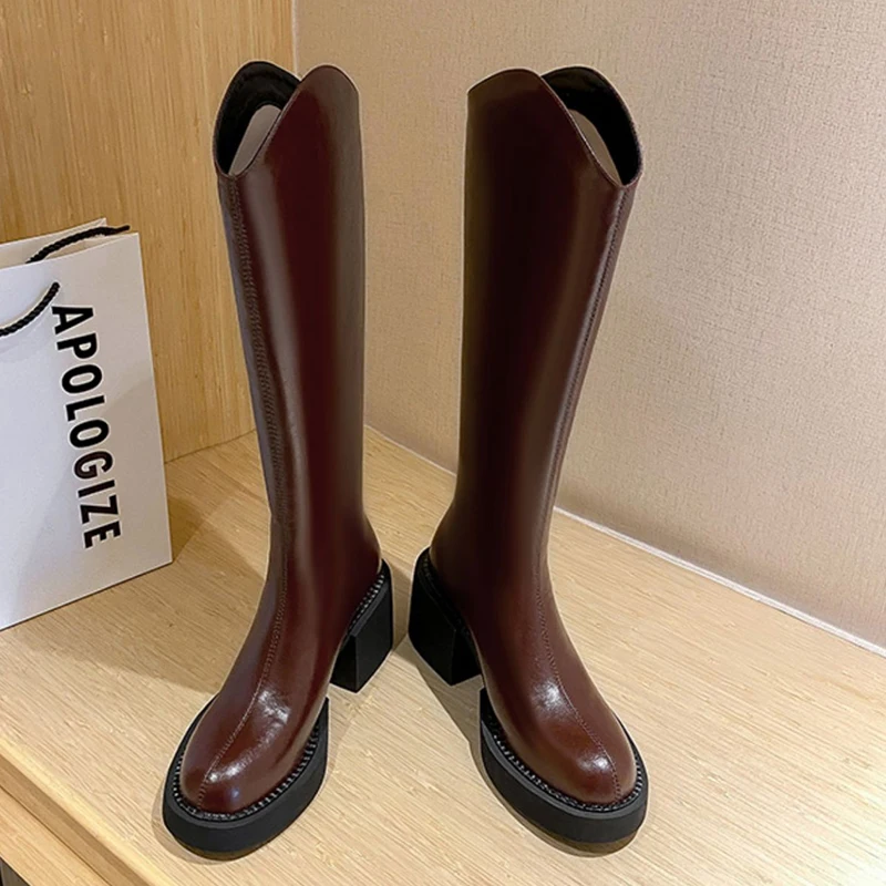 Ботинки-челси женские на резиновой подошве в западном стиле зимние 2022 | Обувь