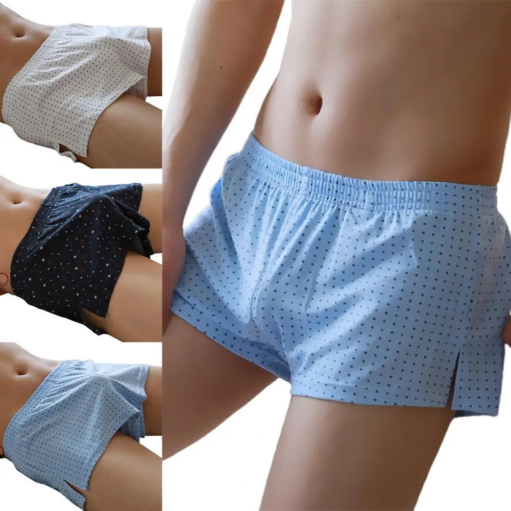 

Male Panties Underwear Men Boxer Homme Brand Underpants Print Wide Waistband Trunk Men Underpants Comfy Boxer Underwear Homewear