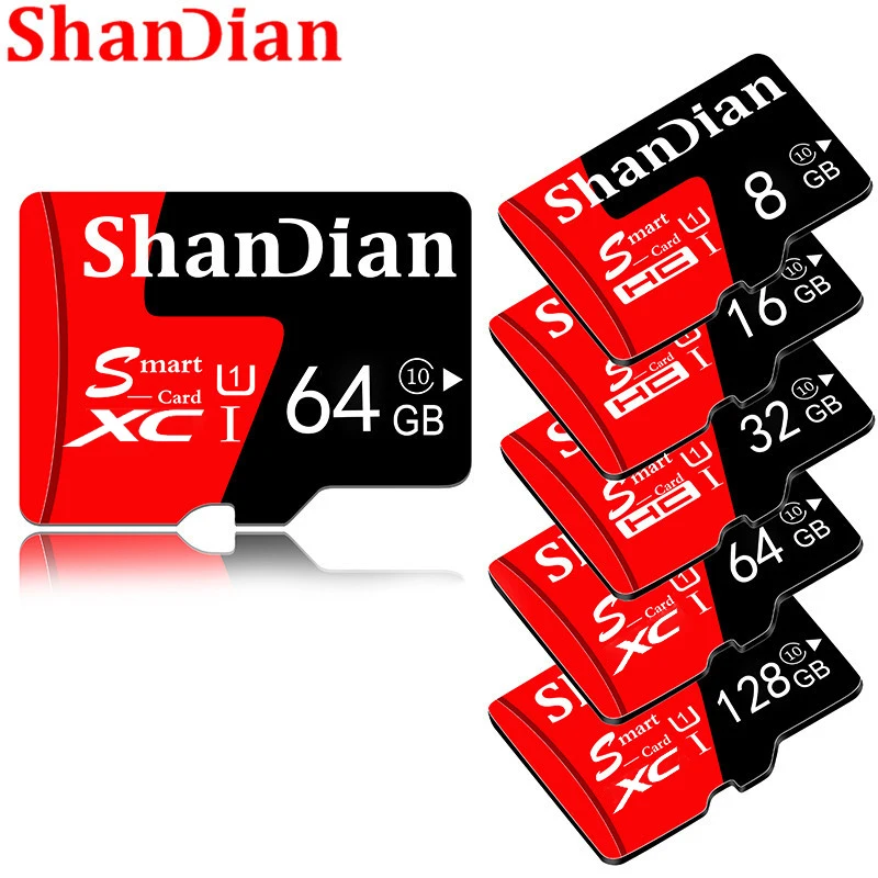 

SHANDIAN Mini SD Card 4GB 8GB 16GB Class 6 Real Capacity 32GB Memory SD Card High Speed Smart SD Card TF card Free Shipping