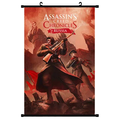 Assassins Creed Звёздные войны мой герой Academy прокрутки живопись аниме настенные