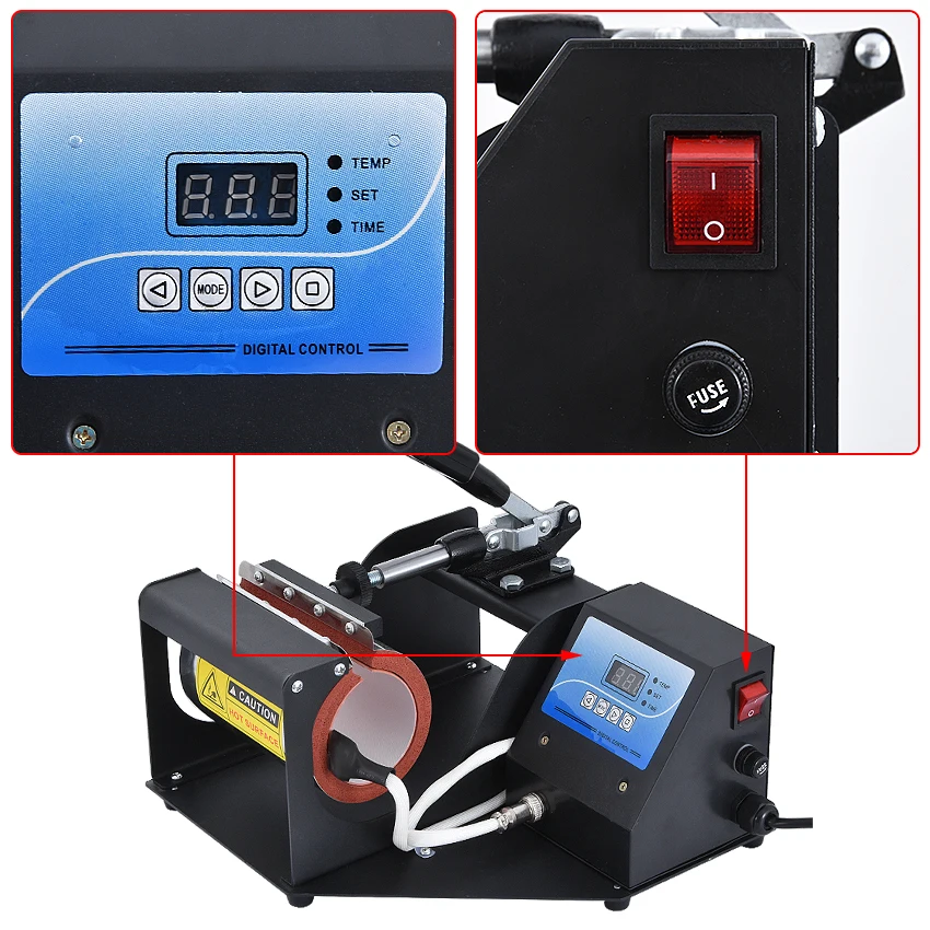 Цифровой термопресс для кружек машина термовакуумной чашки печатная с горячей