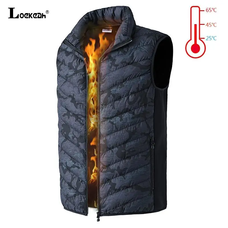 

Infrared Electric Heated Vest For Men Women Warm Camouflage Hiking Vest Winter Thermal Waistcoat Outdoor Fishing Skiing Jacket