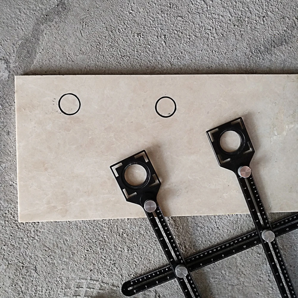 

Ceramic Tile Hole Locator Tile Height Adjuster Universal Adjustable Mud Tile Glass Fixed Punch Multi-Functional Tiling Tool