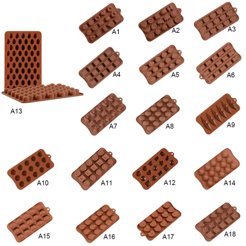 

Silicone Mold 12 Cells Chocolate Mold Fondant Patisserie Candy Bar Cake Mold Jelly And Candy Mold Chocolate baking Tools