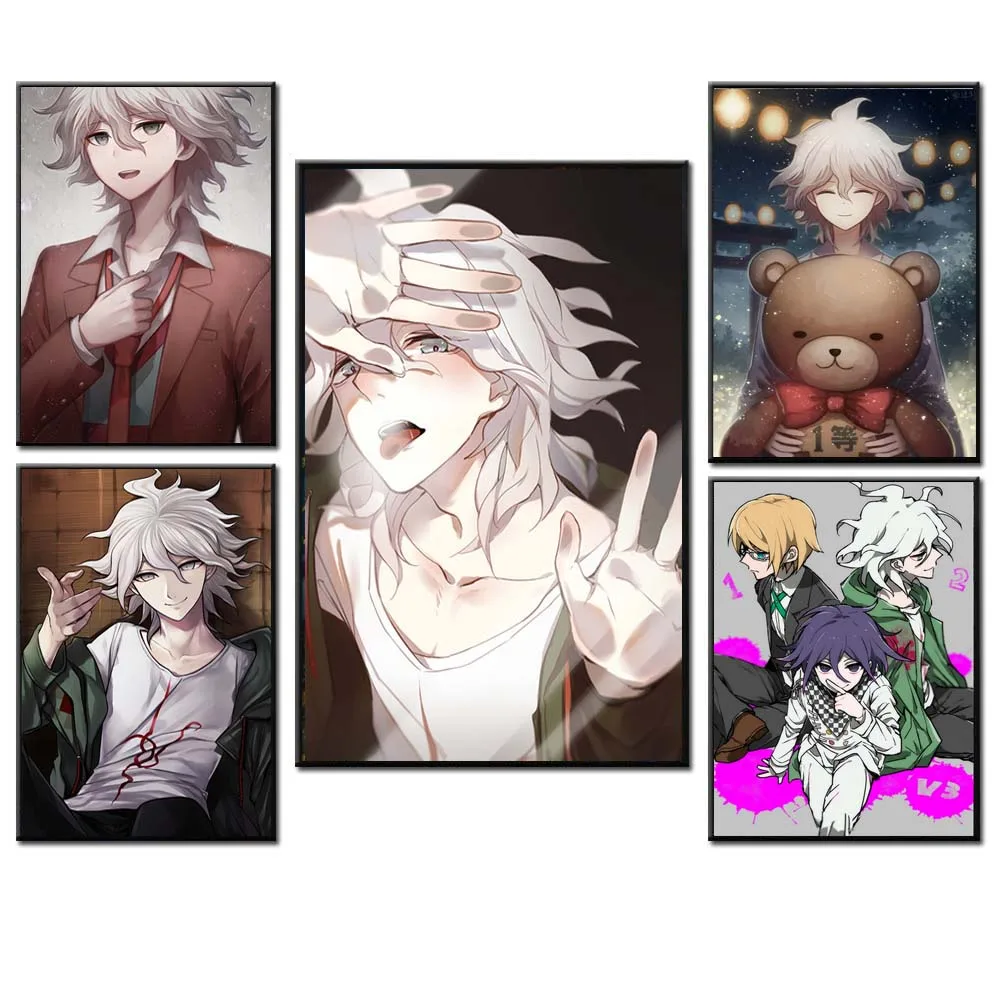 

Posters Prints Wall Art Modular Modern Danganronpa Komaeda Nagito Anime Nordic Style Canvas Painting Bedroom Home Decor Pictures