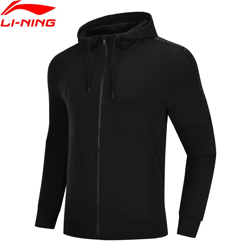 Мужская баскетбольная Толстовка Li Ning бейсбольная с капюшоном из 84% хлопка и