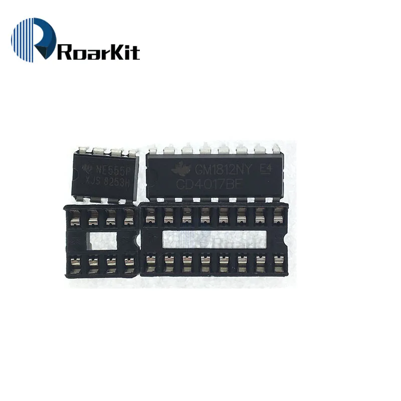 Круглый Поворотный набор электронный поворотный круг компонент Fortune CD4017 NE555