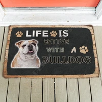 3d life is better with a alaskan malamute custom doormat indoor doormat non slip door floor mats decor porch doormat