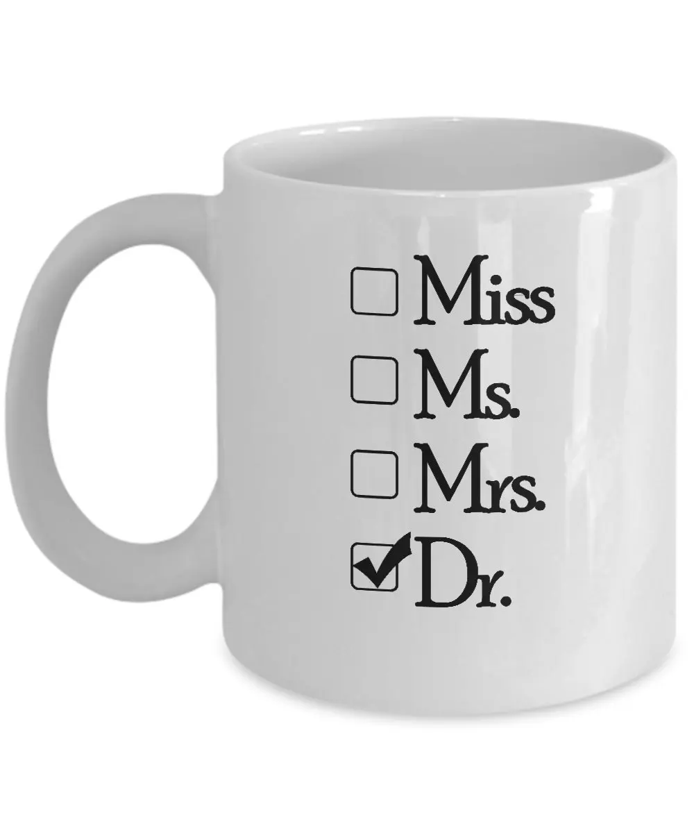 Doc Gifts - Miss Ms Mrs Dr Doctor Mom Mug 320 мл керамическая кофейная чашка Подарочные молочные