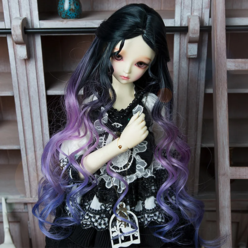 1/3 1/4 1/6 Bjd Wig High Temperature Long Fashion Wavy Colorful Wire SD For BJD Doll | Игрушки и хобби