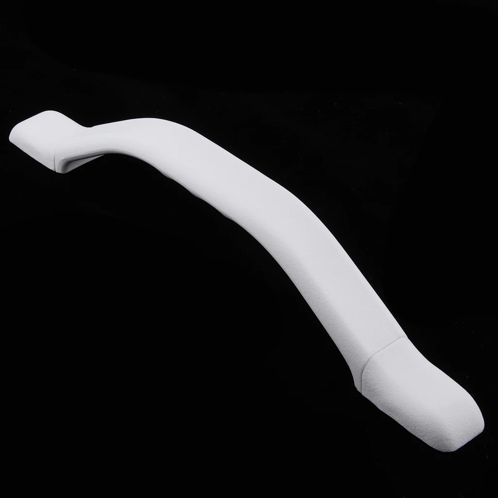 

11" Plastic Round Grab Rail Bar Handle Hardware for Marine Boat RV Home White