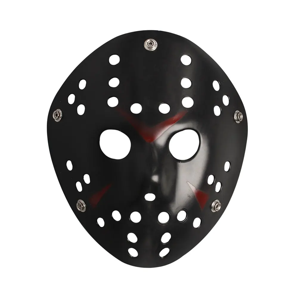 Черный Jason Voorhees Маска Косплей пятница 13th ужас хоккейный костюм тушь на Хэллоуин для взрослых маскарадные Вечерние - Цвет: Черный