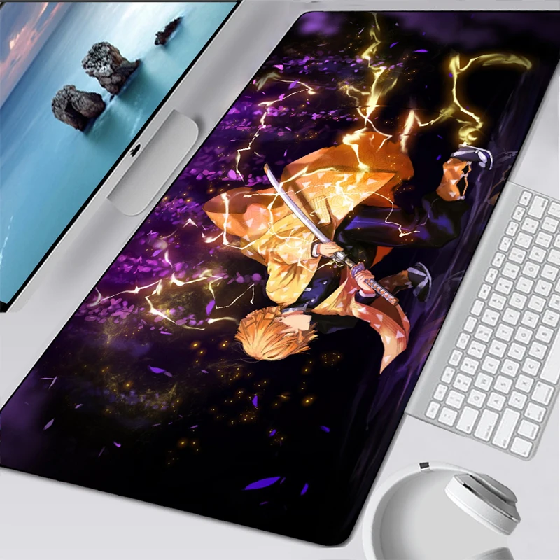 anime demon slayer mousepad gaming mouse pad carpet gamer mat computer desk padmouse keyboard laptop mouse pad mats free global shipping