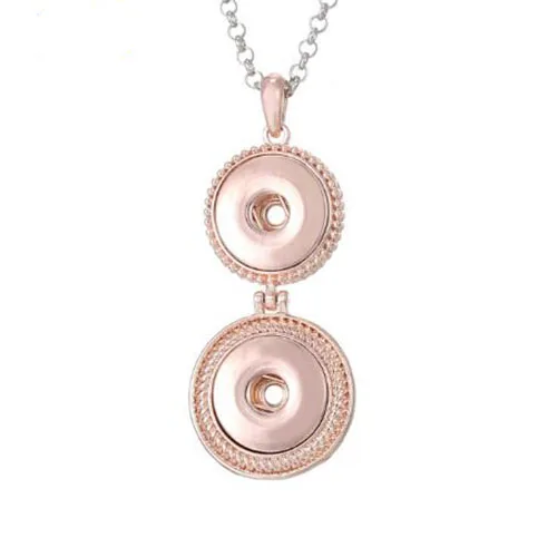 Новые ювелирные ожерелья с кнопками Крест из розового золота сова цветок