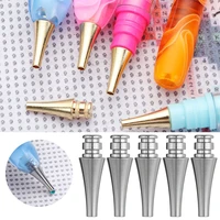 135pcs alloy diamond painting pen replacement pen head point drill pen heads diy embroidery craft quick case tool nail pen tip