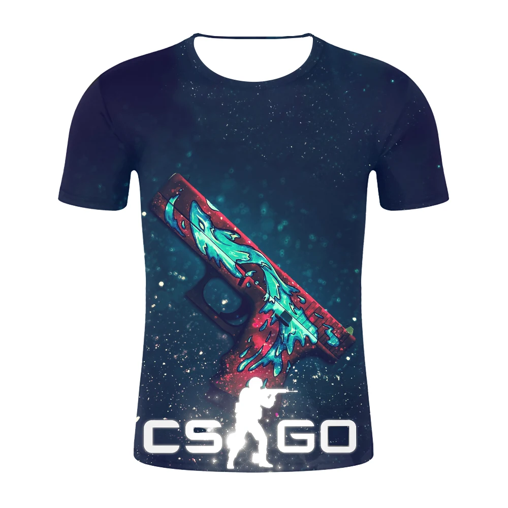 CS GO футболка для геймеров 2019 горячая Распродажа счетчик Страйк глобальная атака