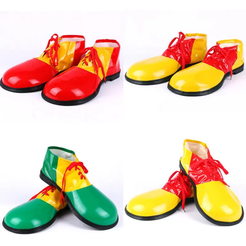 Мужские ботильоны Хэллоуин клоун костюм обувь красный мужские ботинки челси