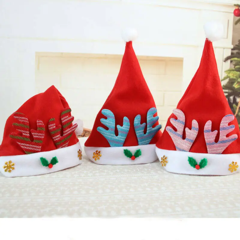Аксессуары для рождественвечерние шапки Санта Клауса детей женщин мужчин