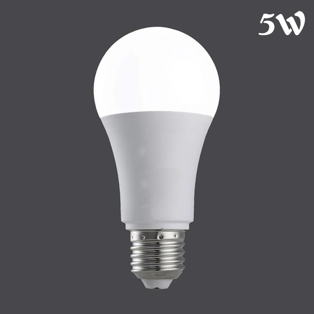Белый Sensor Radar Light Bulb 220V PIR Motion 5W 7W 9W 12W Ampoule LED E27 Sensor Smart LED Lamp Auto OFF/ON 5500-7000K - Испускаемый цвет: Белый
