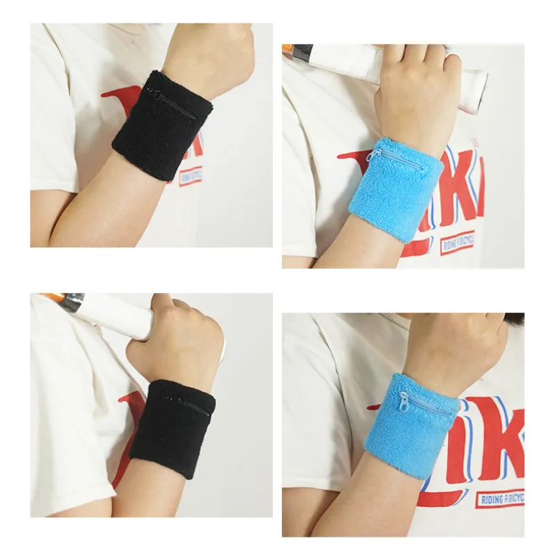 Спортивный Чехол Кошелек на запястье молнии с ремешком для бега путешествий