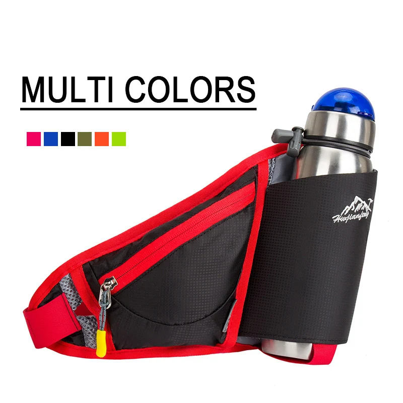 Сумка на пояс для похода поясная сумка с держателем бутылки воды мужчин женщин