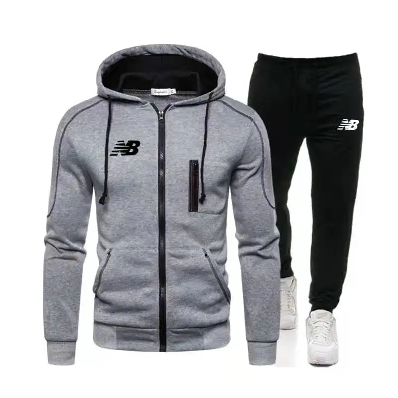 

2021 Brand Men's Sets Casual Men Tracksuit 2 Piece Set New Autumn Winter Hoodies+Pants Fashion Sports Suit Men Streetwear