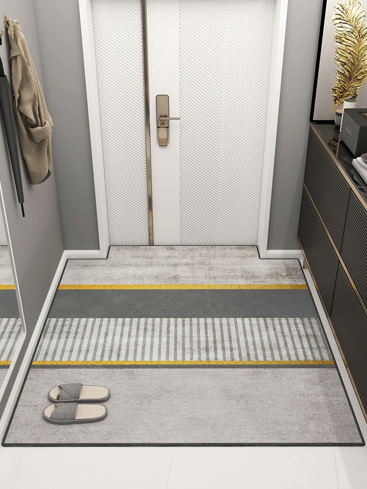 

Modern Simple Dirt-resistant Entrance Mats Hallway Living Room Entrance Door Mats Non-slip Wearable Foot Rug Absorbent Carpet