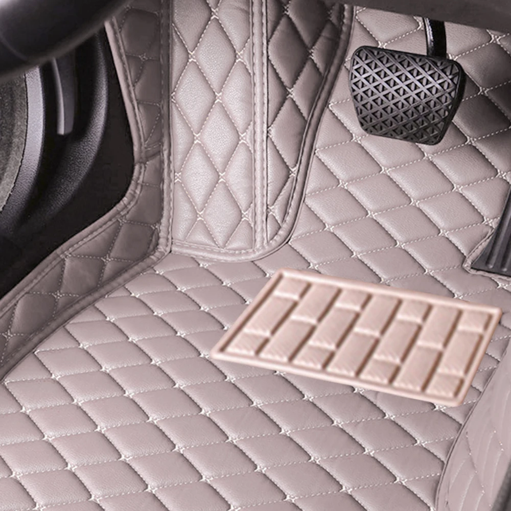 Custom Car Floor Mats For Nissan Leaf 2011 2012  Luxury Leather Rugs Auto Interior Accessories Car Styling